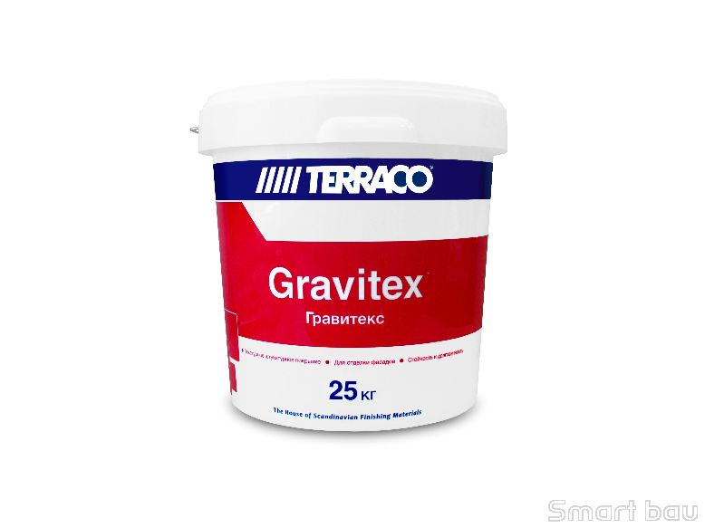 Декоративная штукатурка для наружных работ Terraco Gravitex Granule