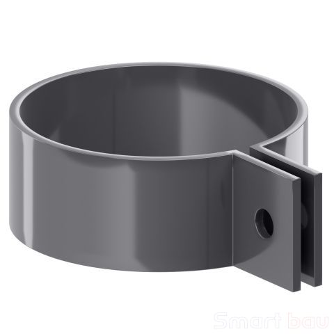 Хомут для крепления трубы KROP ПВХ 130/90 фото