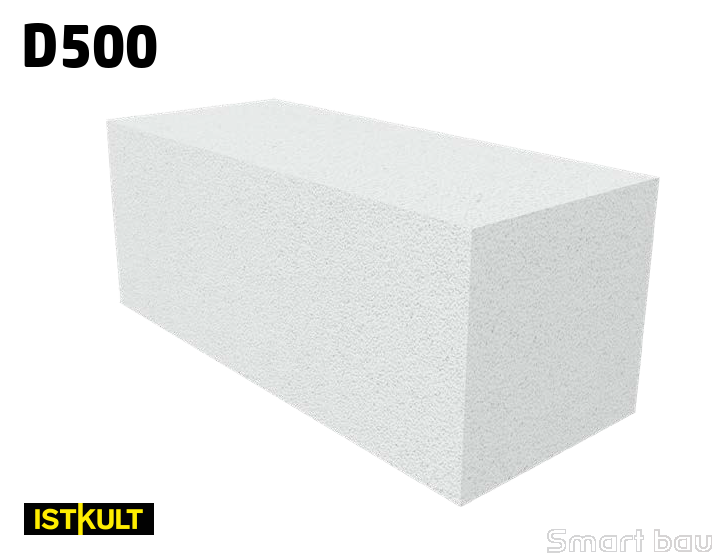 Газобетонный блок Istkult D500 фото