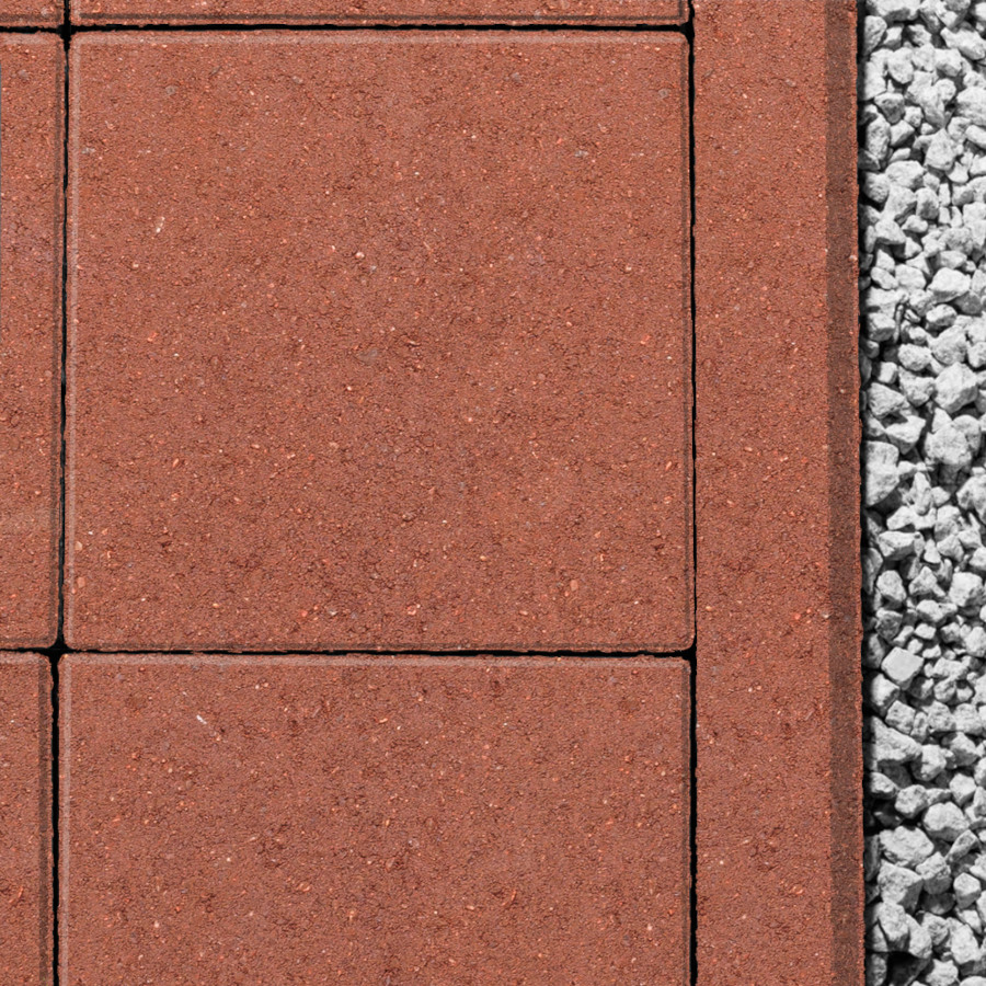 Вибропрессованная тротуарная плитка Ромб-Арт Стандарт Квадрат Марс фото