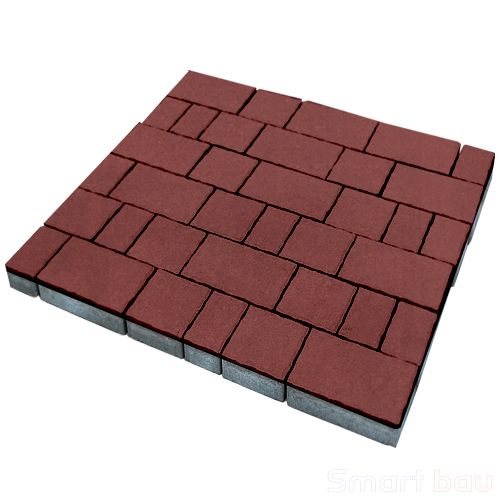 Тротуарная плитка SteinRus Старый город Красный фото