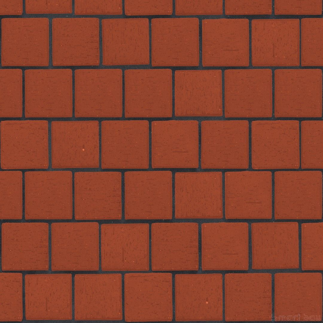 Клинкер тротуарный красный ЛСР Лондон фото