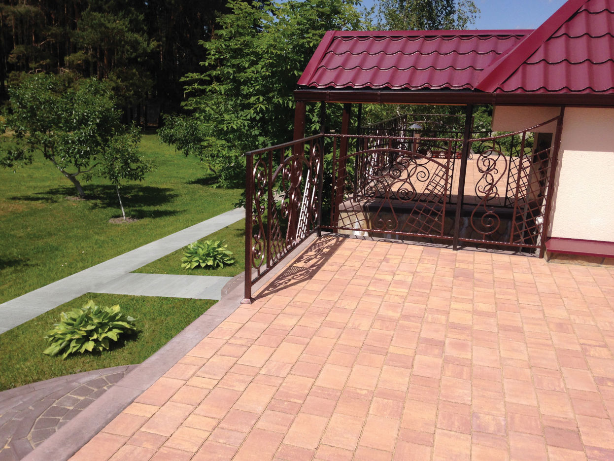 Тротуарная плитка SteinRus Старый город Colormix Тахель фото