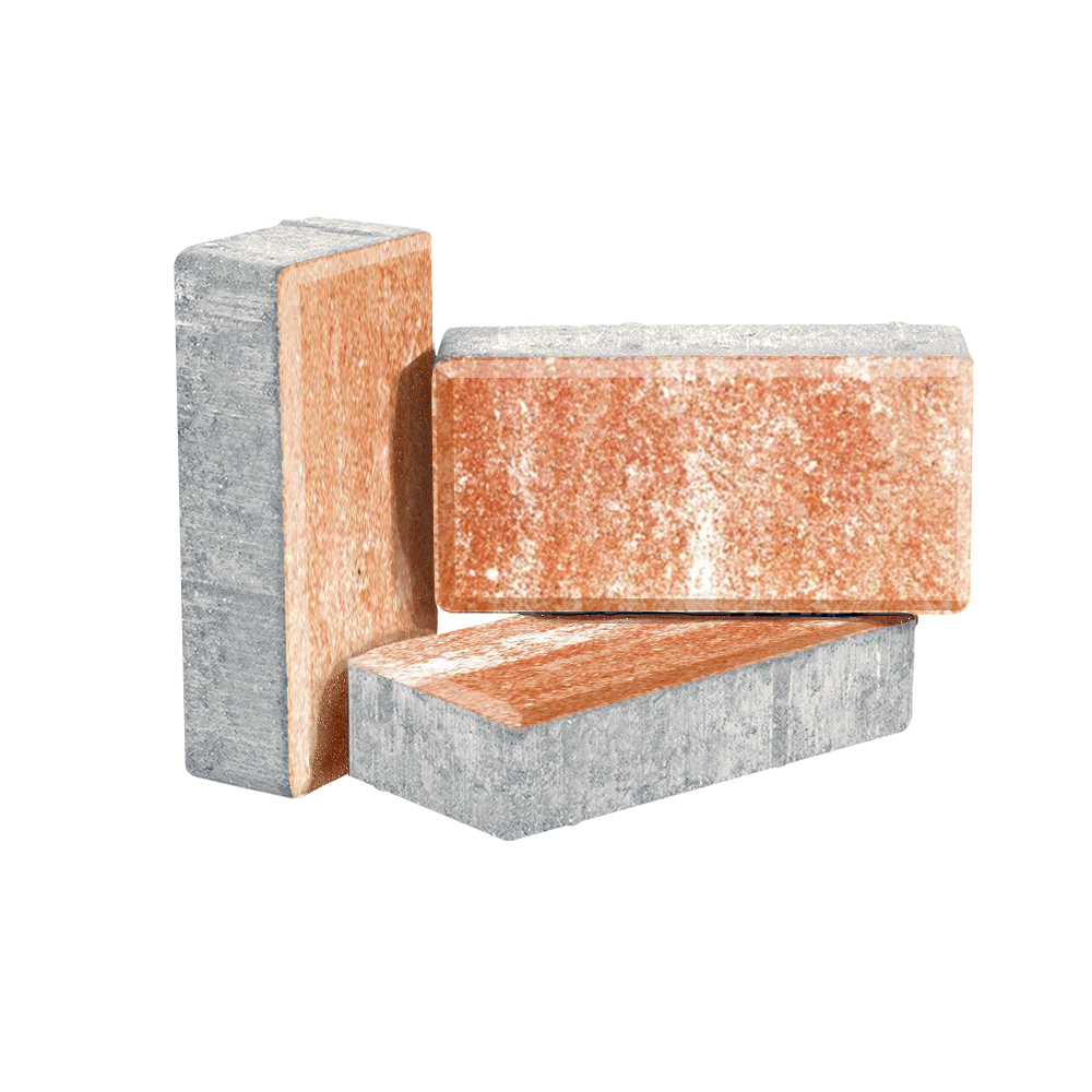 Вибропрессованная тротуарная плитка Ромб-Арт Колор Микс Классик Мокко фото