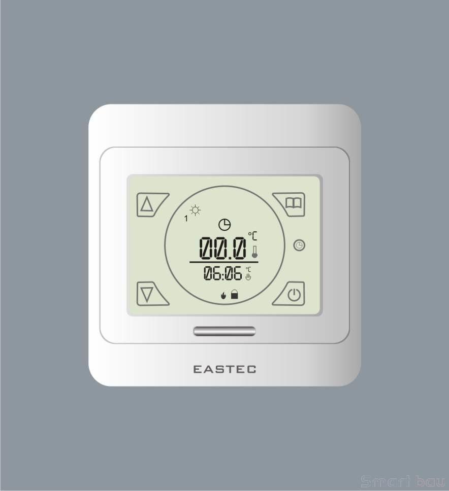 Сенсорный программируемый терморегулятор для теплого пола E 91.716 фото