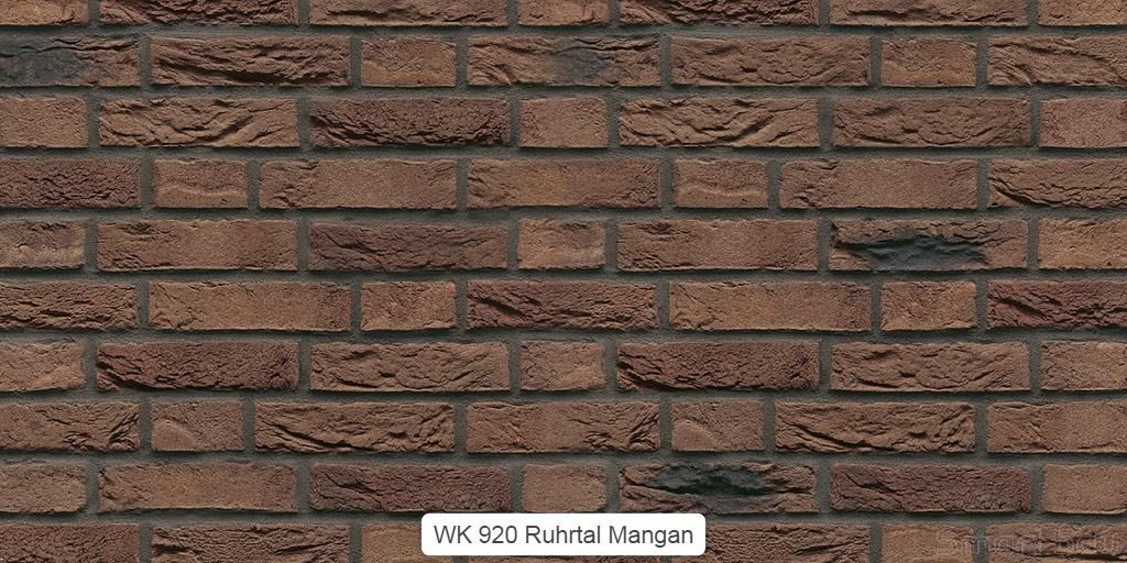 Кирпич ручной формовки WesterWaelder Klinker Ruhrtal mangan фото
