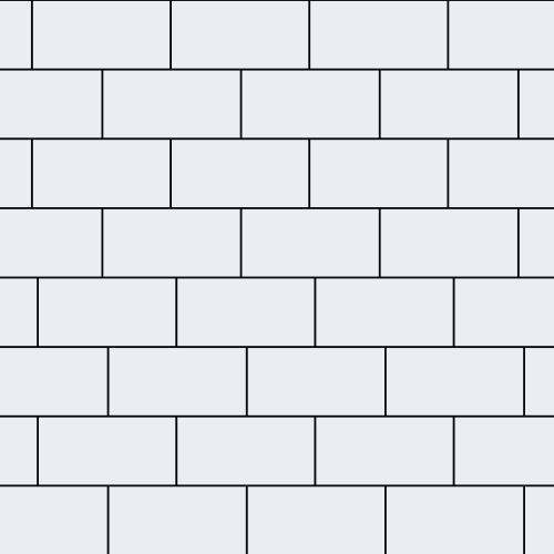 Тротуарная плитка SteinRus Прямоугольник Белый фото