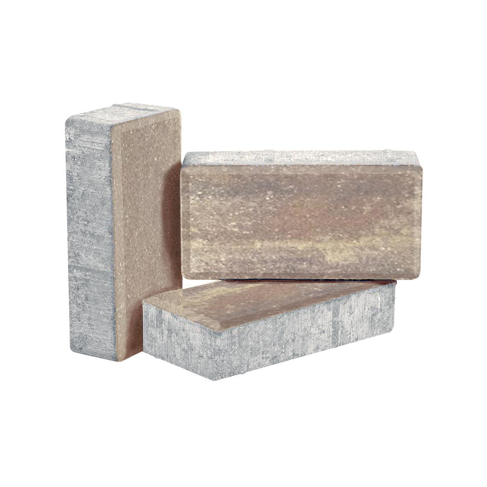 Вибропрессованная тротуарная плитка Ромб-Арт Колор Микс Классик Мальва фото