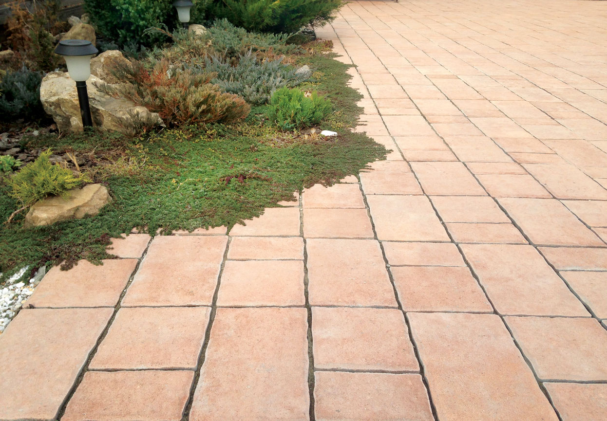 Тротуарная плитка SteinRus Старый город Colormix Тахель фото