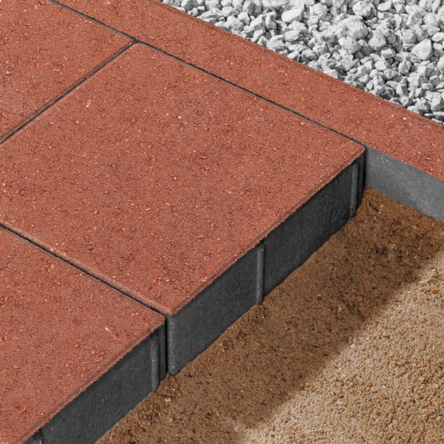 Вибропрессованная тротуарная плитка Ромб-Арт Стандарт Квадрат Марс фото