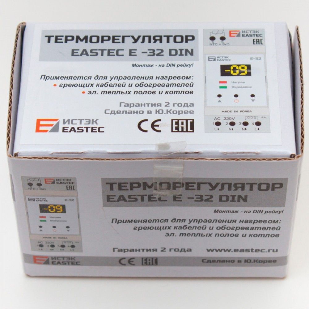 Терморегулятор на DIN-рейку EASTEC E 32 DIN фото