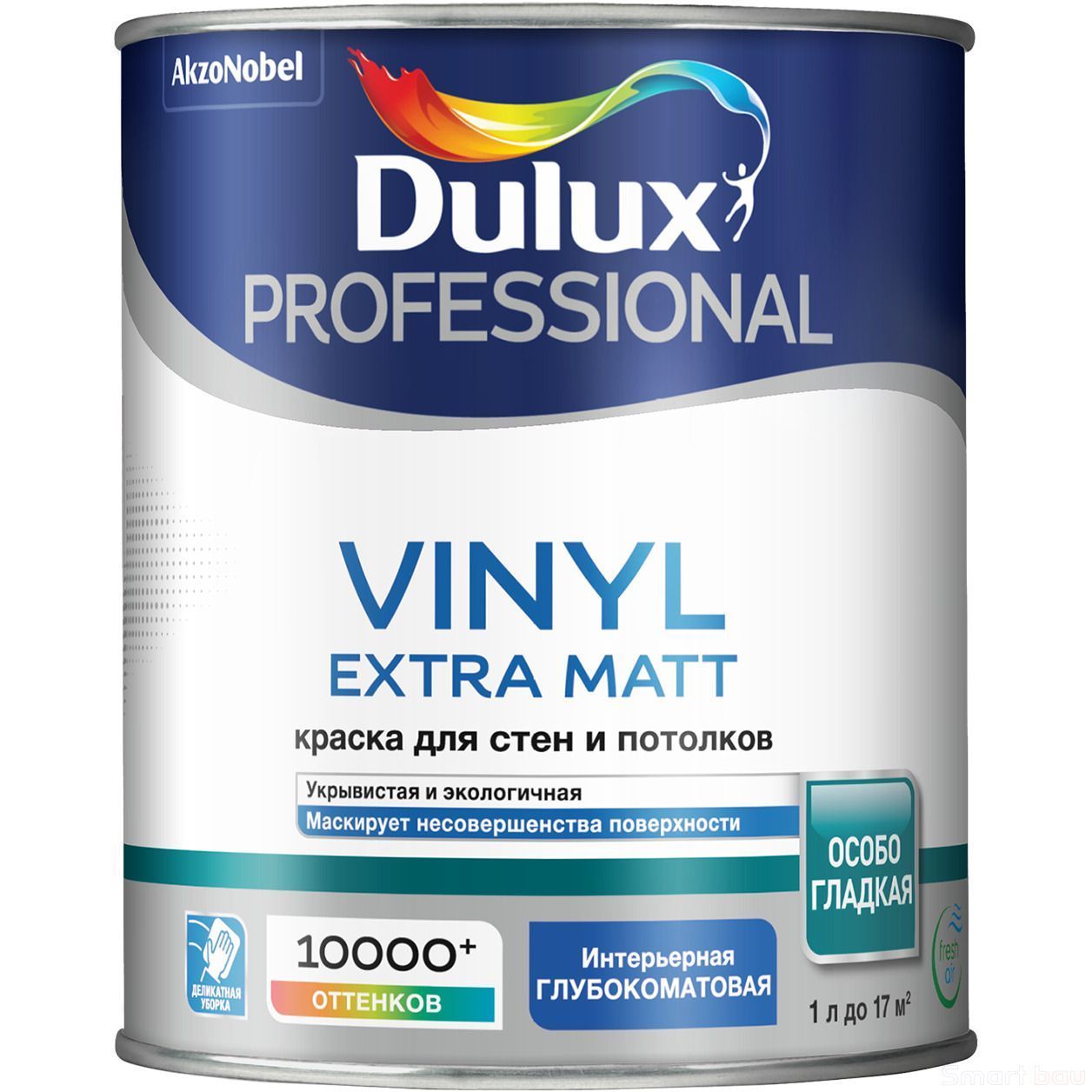 Краска для стен и потолков, глубокоматовая Dulux Professional Vinyl Extra Matt фото