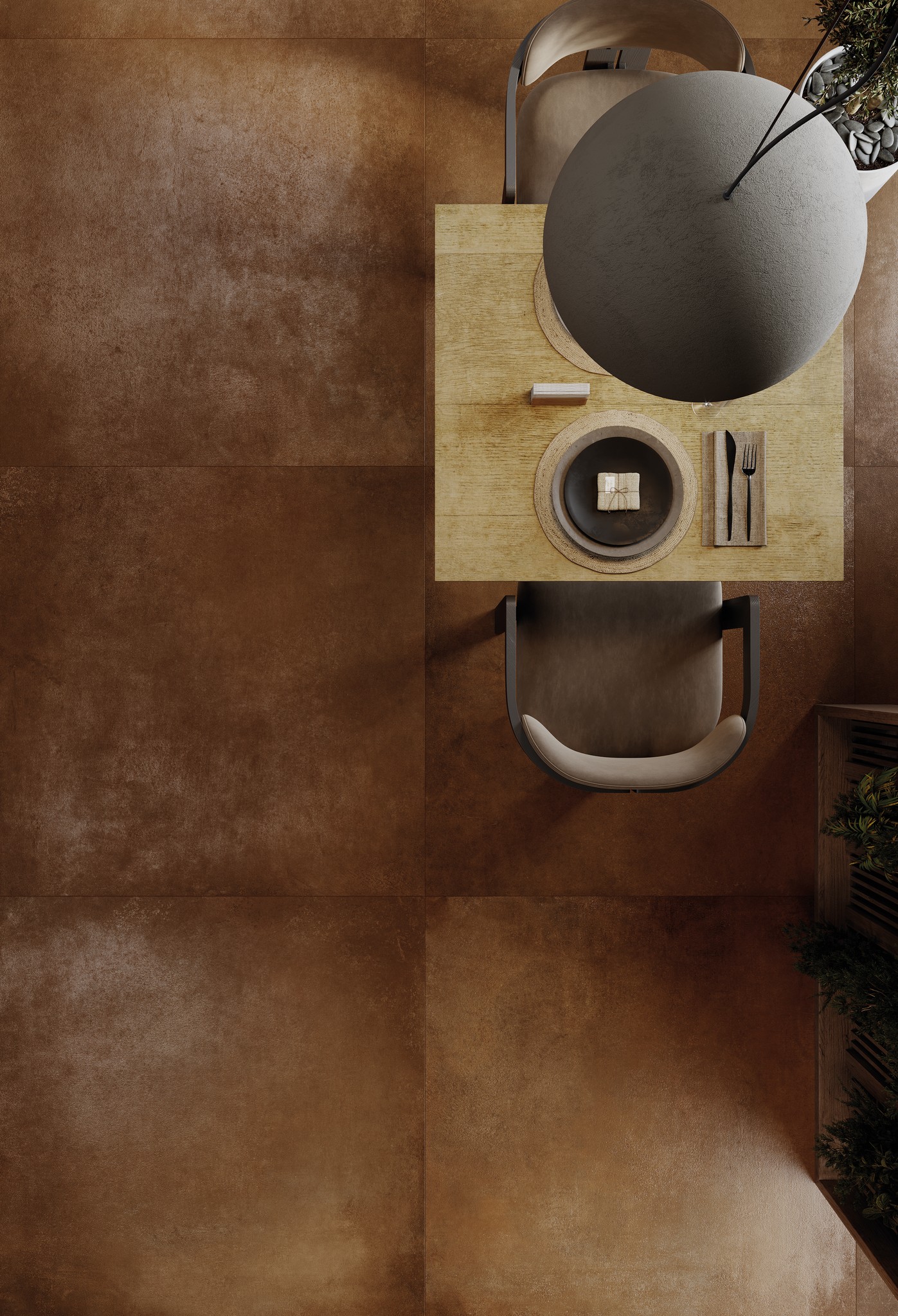 Крупноформатная плитка из керамогранита Exagres Cosmos Corten фото