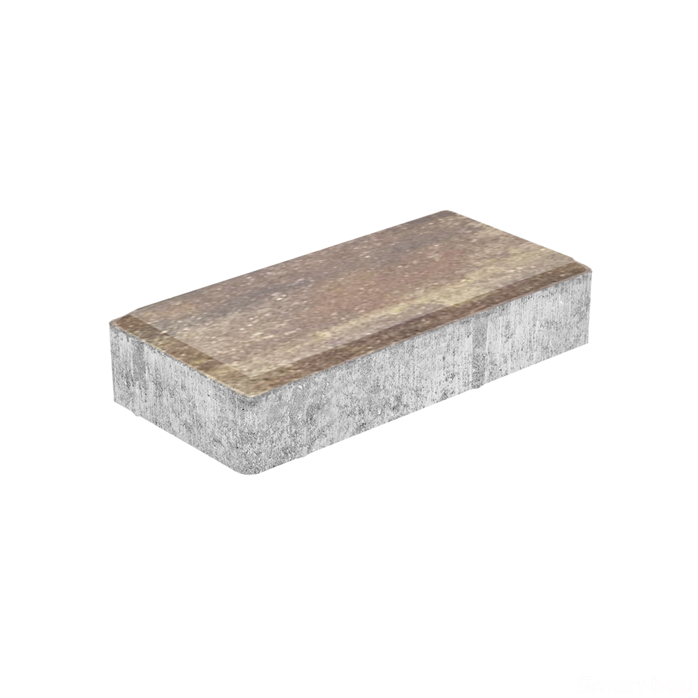 Вибропрессованная тротуарная плитка Ромб-Арт Колор Микс Классик Мальва фото