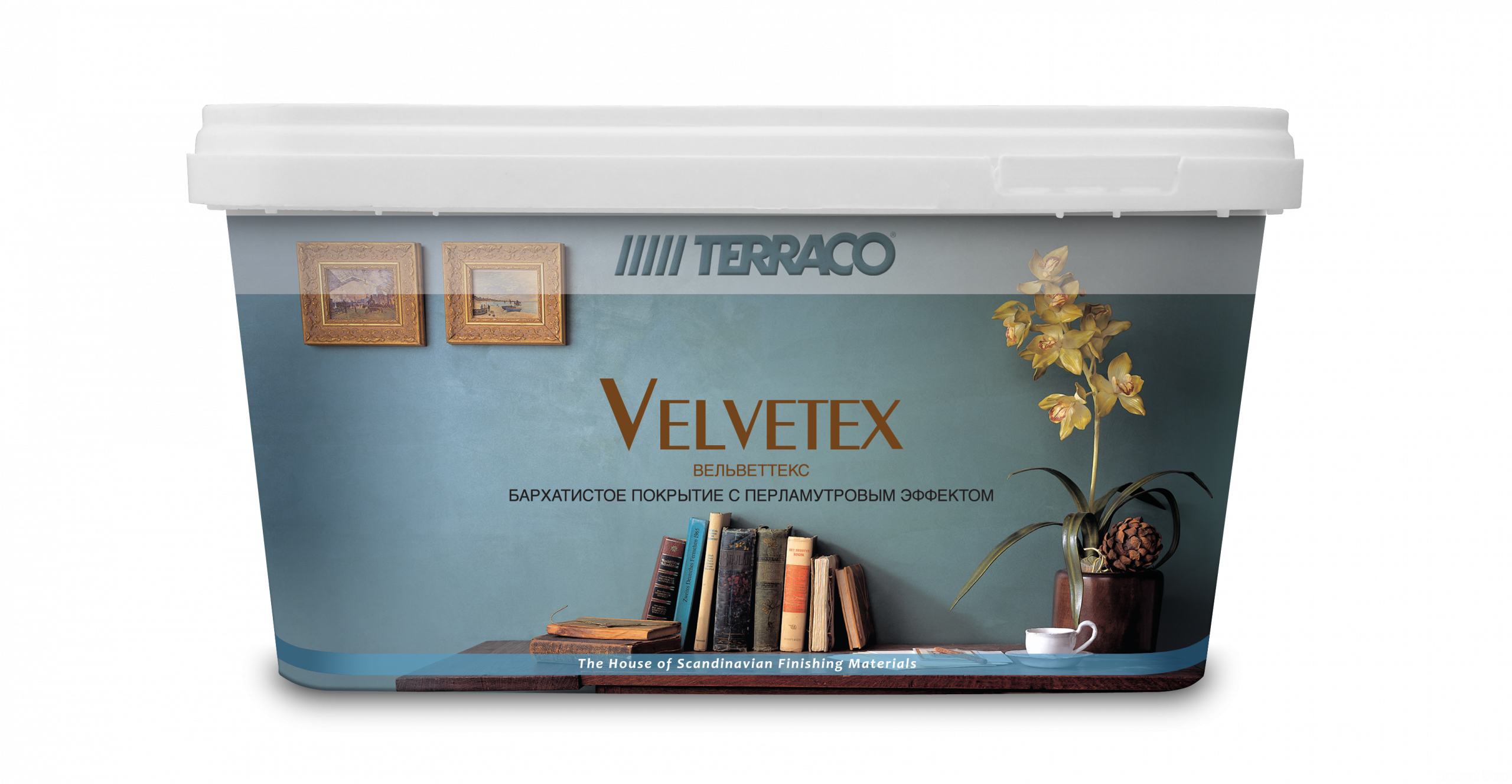 Бархатистое декоративное покрытие с перламутровым эффектом Terraco Velvetex фото