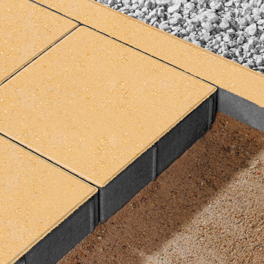 Вибропрессованная тротуарная плитка Ромб-Арт Стандарт Квадрат Мадонна фото