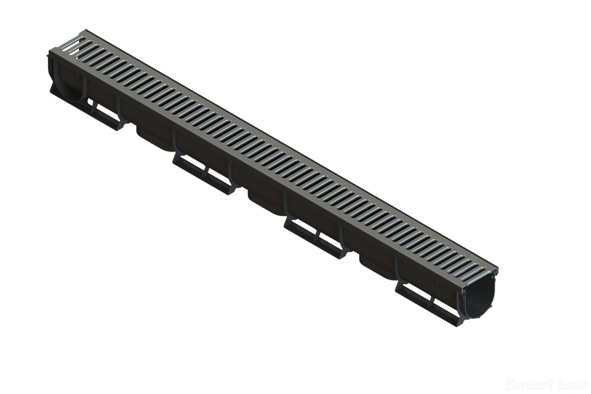 Лоток водоотводный S'park с оцинкованной решеткой Standartpark фото