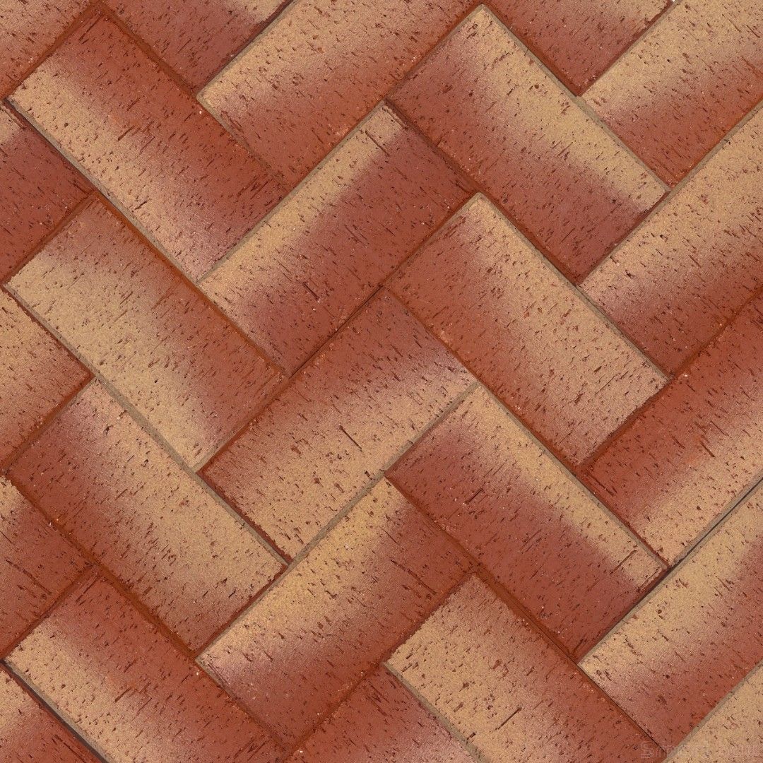 Клинкерная брусчатка ЛСР Канны красный золото фото