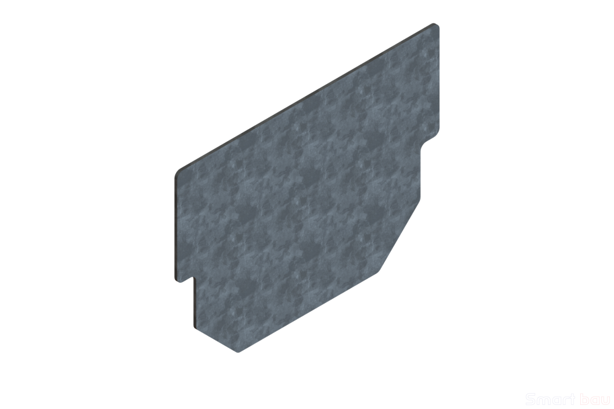 Заглушка оцинкованная для лотка CompoMax Basic Standartpark DN100 фото