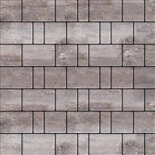 Тротуарная плитка SteinRus Bergamo Colormix Умбра фото