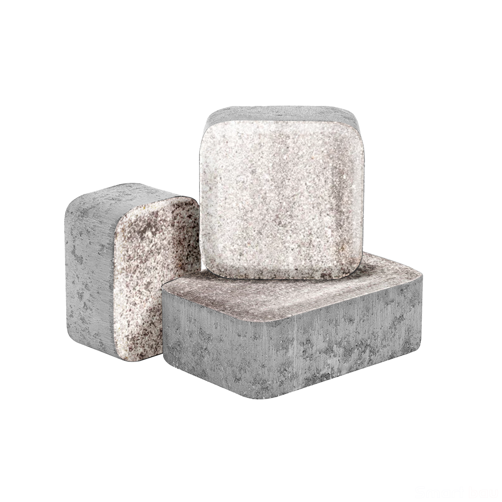 Вибропрессованная тротуарная плитка Ромб-Арт Колор Микс Фантазия Арктика фото