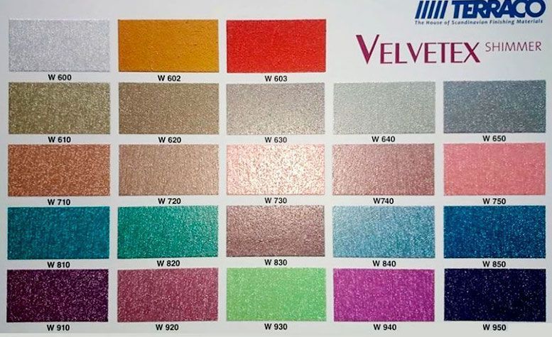 Блестящее декоративное покрытие с перламутровым эффектом Terraco Velvetex Shimmer