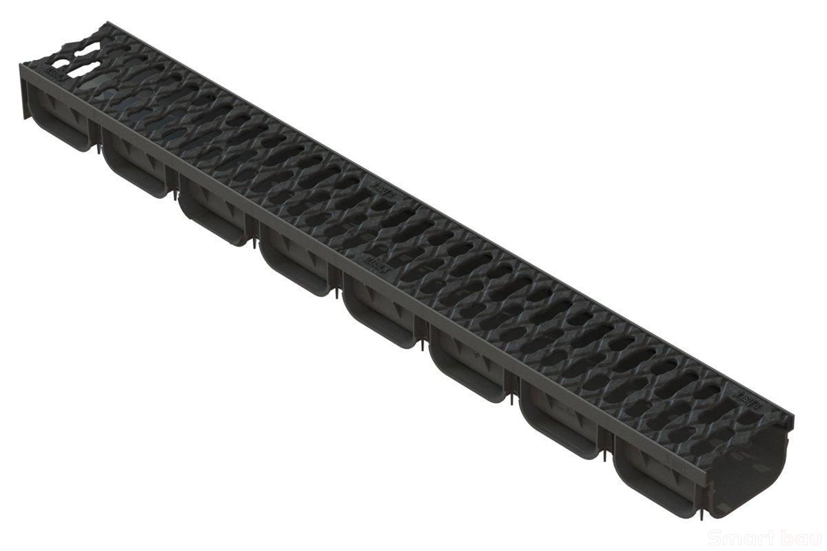 Лоток водоотводный Spark с чугунной решеткой Standartpark класс A15 фото