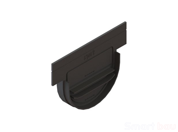 Переходник пластиковый Spark от лотка к дождеприемнику и дождесборнику PolyMax Basic Standartpark DN100 фото