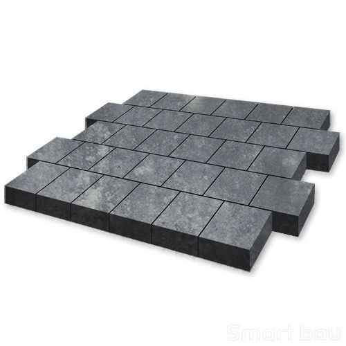 Тротуарная плитка SteinRus Валенсия Colormix Актау фото