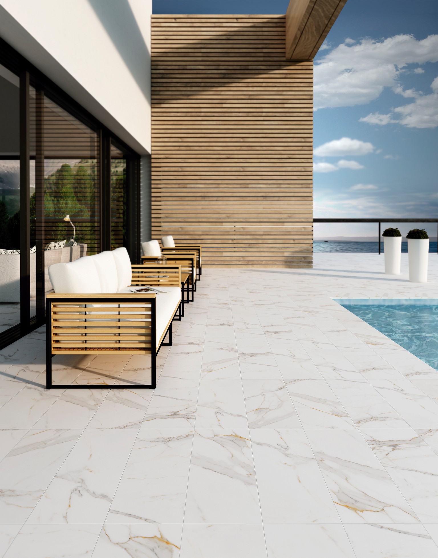 Крупноформатная плитка из керамогранита Exagres Marbles Calacatta фото