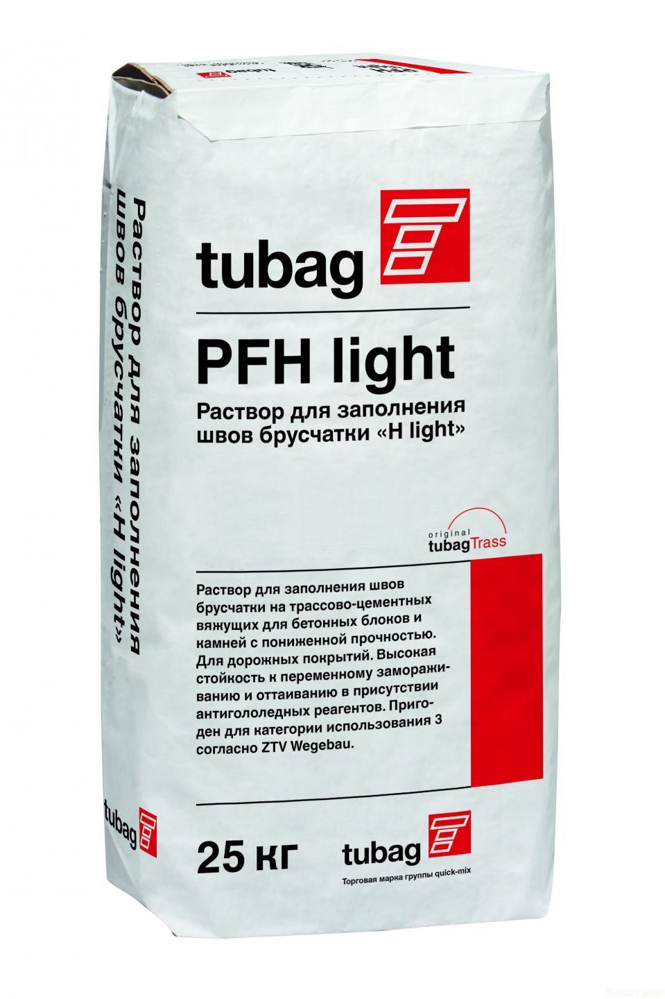 Купить Раствор для заполнения швов брусчатки tubag PFH-light в Москве ...