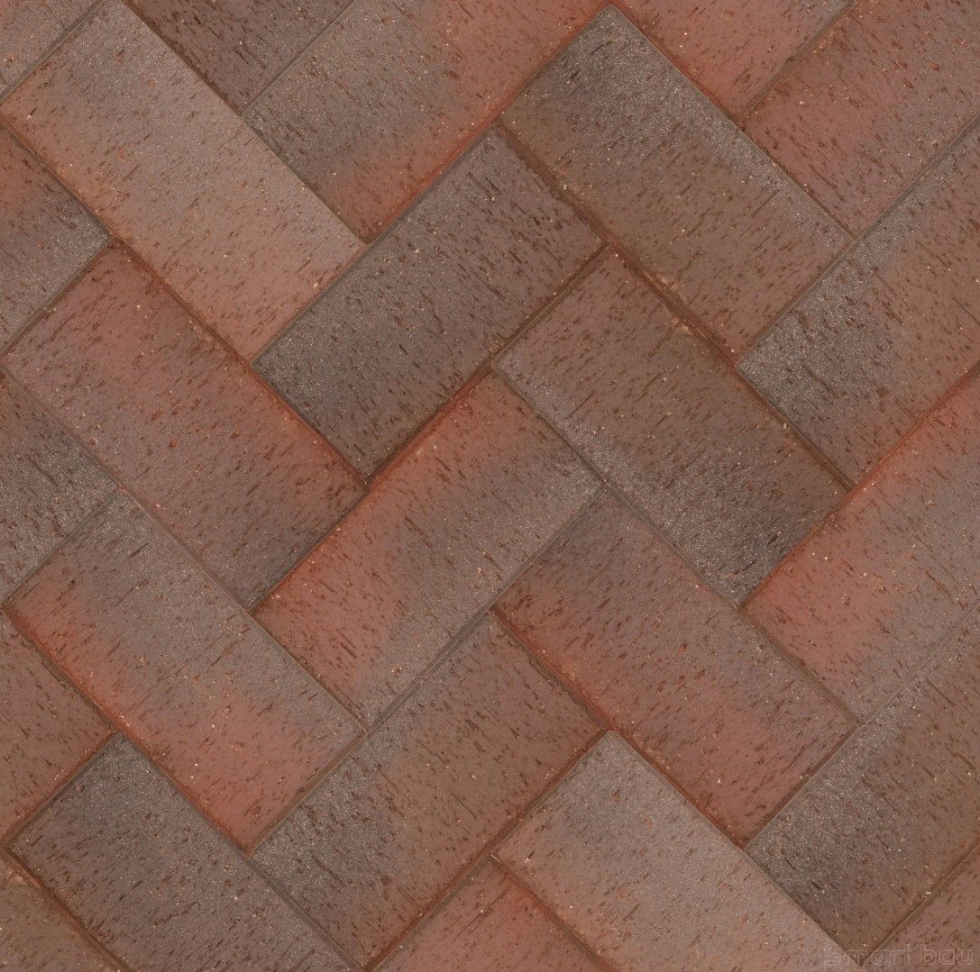 Клинкерная брусчатка ЛСР Женева темно-красный флэш серебро фото