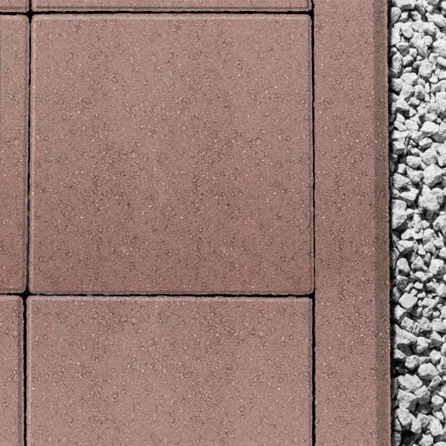 Вибропрессованная тротуарная плитка Ромб-Арт Стандарт Квадрат Джаспер фото