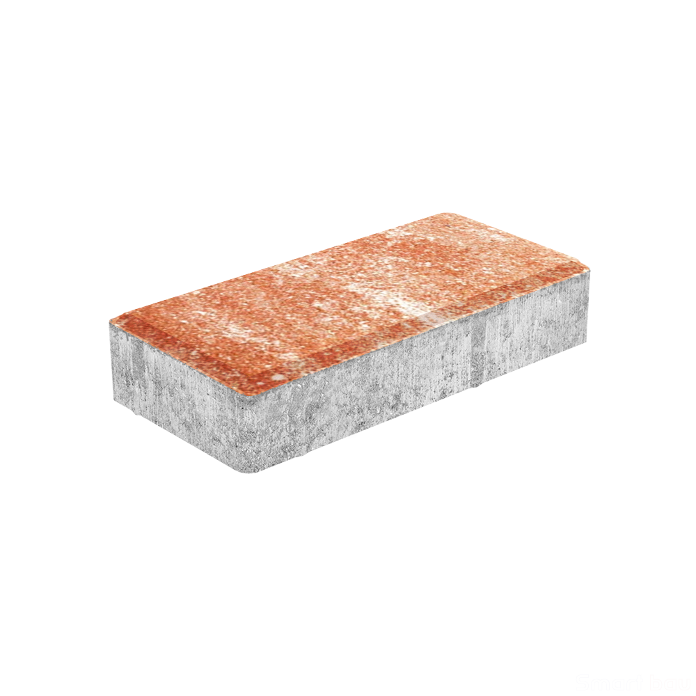 Вибропрессованная тротуарная плитка Ромб-Арт Колор Микс Классик Мокко фото