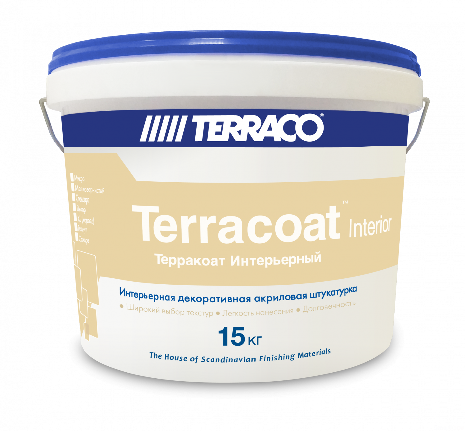 Декоративная штукатурка для внутренних работ Terraco Terracoat Micro Interior