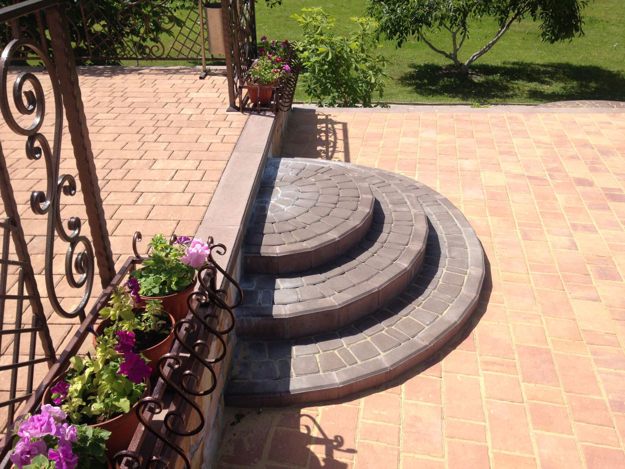 Тротуарная плитка SteinRus Старый город Colormix Тахель фото