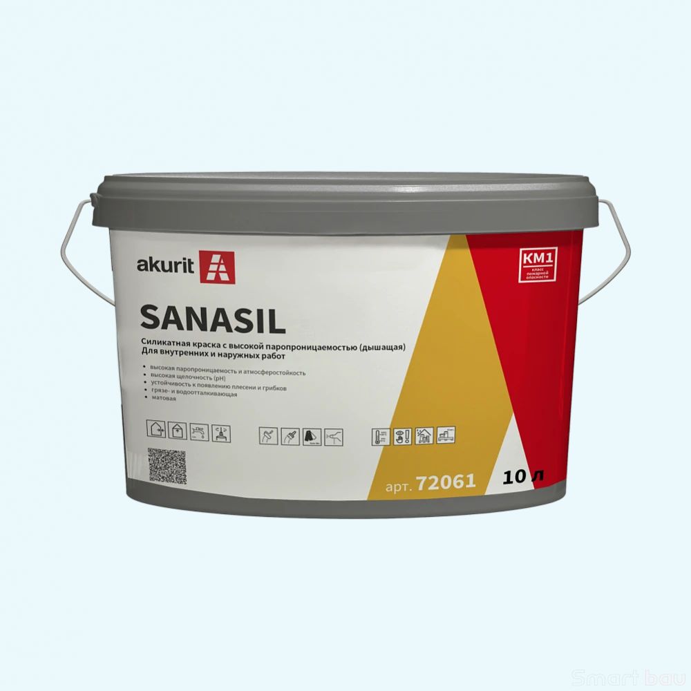 Силикатная краска Akurit SanaSil фото