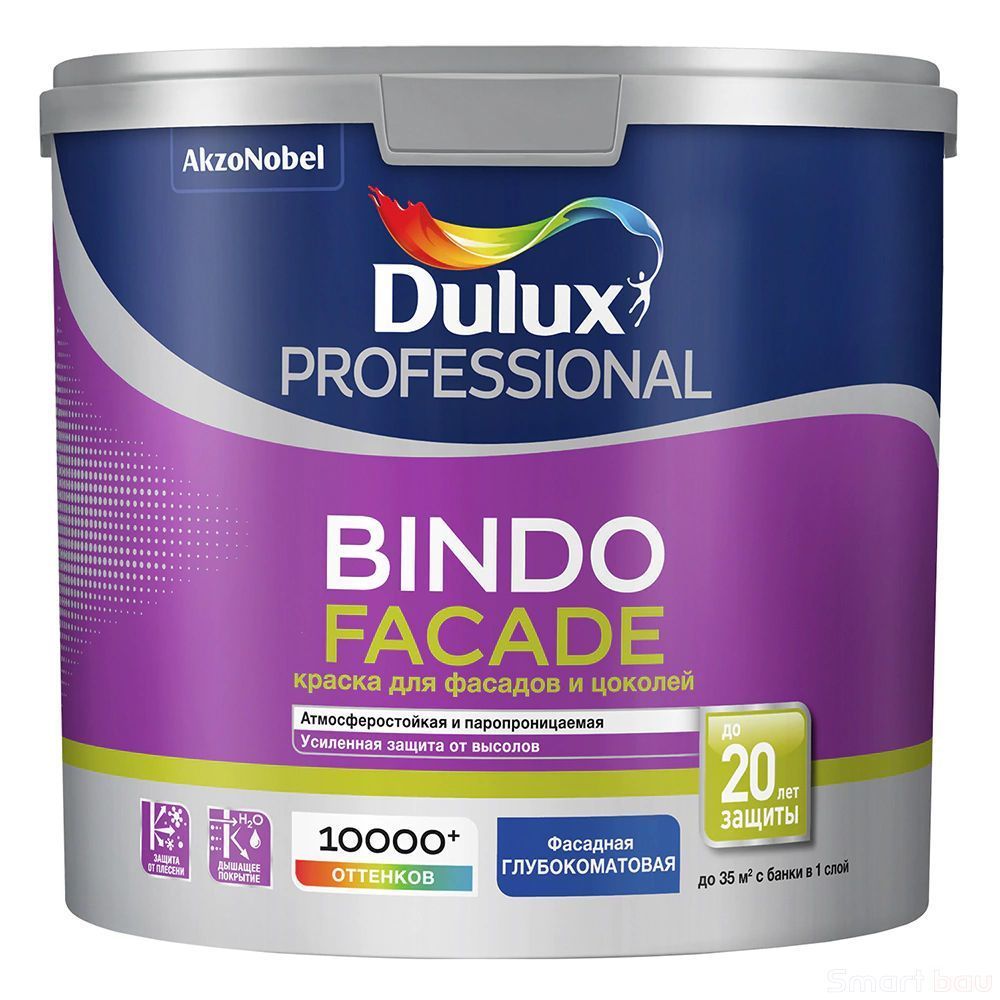 Краска для цоколя и фасада Dulux Bindo Facade фото