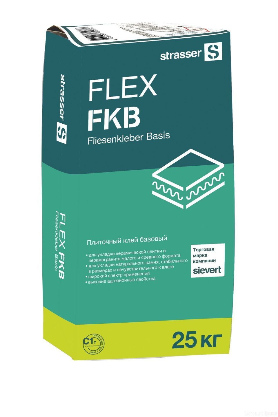 Плиточный базовый клей strasser FLEX FKB фото