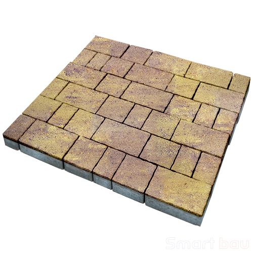 Тротуарная плитка SteinRus Старый город Colormix Тахель фото