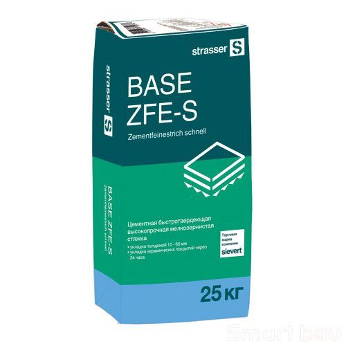 Цементная быстротвердеющая стяжка Strasser Base ZFE-S