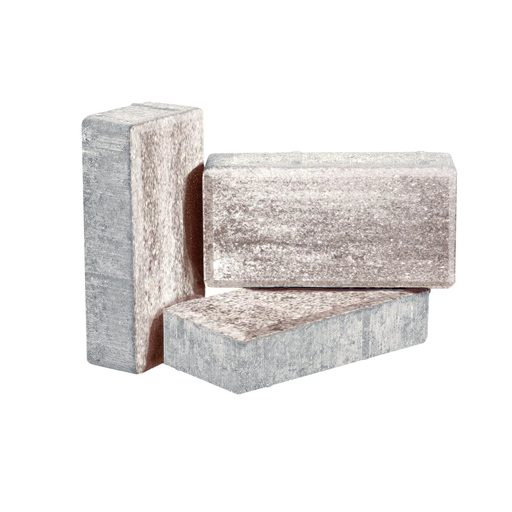 Вибропрессованная тротуарная плитка Ромб-Арт Колор Микс Классик Арктика фото