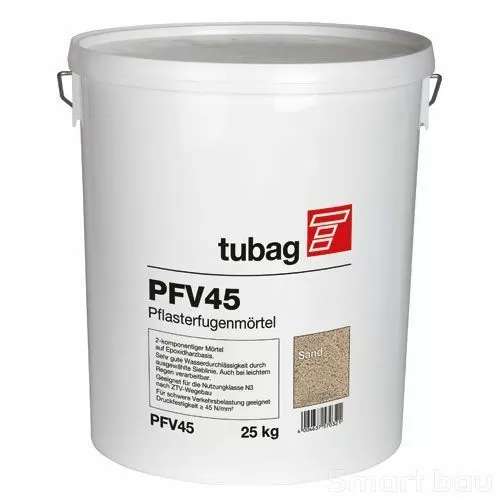Раствор для заполнения швов брусчатки водопроницаемый tubag PFV45 фото