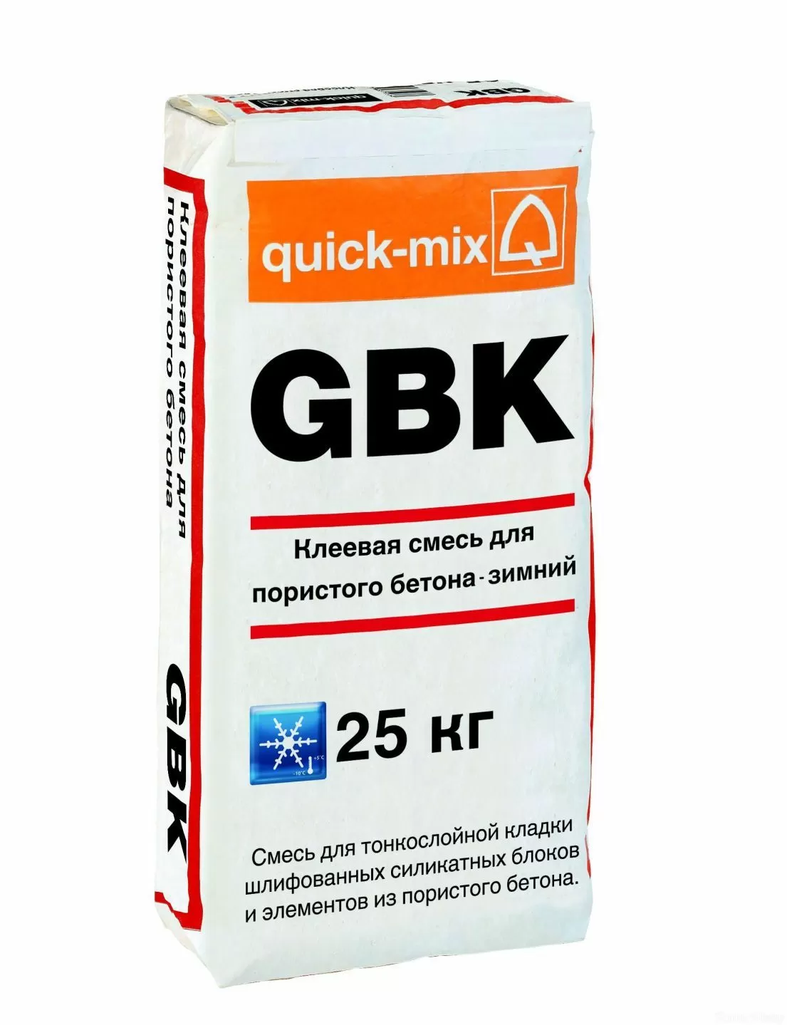  Клей для газобетонных блоков quick-mix GBK Зимний
