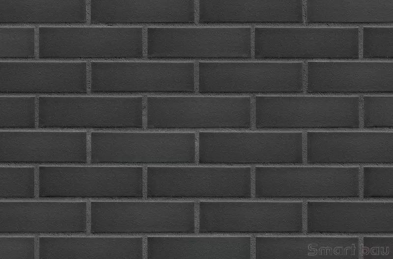 Клинкерная фасадная плитка King Klinker Black Stone фото