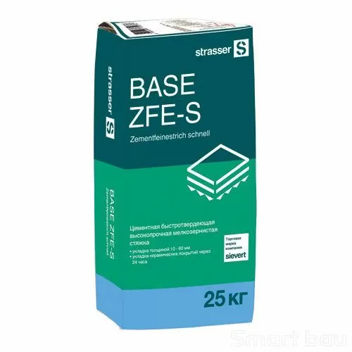 Полусухая стяжка пола strasser Base ZFE-S фото